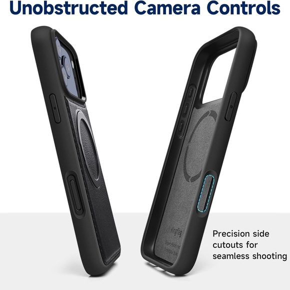 Kingflag Case for Phone 17 Pro Max with 360° Rotatable Metal Ring Stand Black💎 - Picture 8 of 10